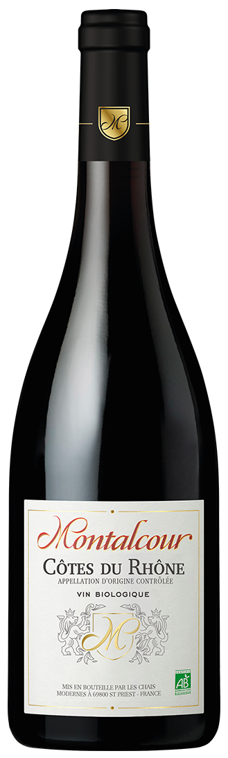 bouteille de côtes du Rhône Montalcour
